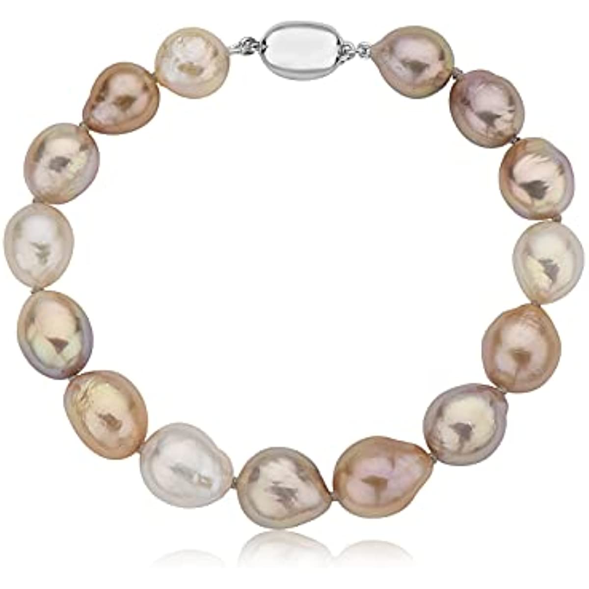 BLUE OCEAN PEARLS - Pearl Bracelet for Women, AAAA 9-10mm Natural Fres –  WJjewelry