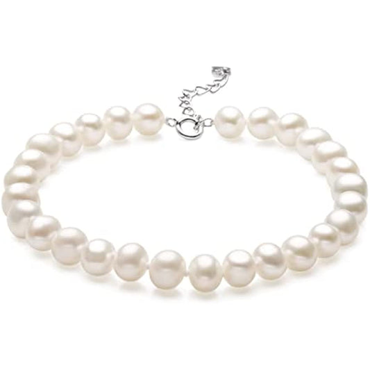 Pearlsays Natural Pearl Bracelets for Women 925 Sterling Silver Bracelets for Women Handmade Jewelry for Women AAAA Quality Real White Freshwater Pearl from The Pearls Source