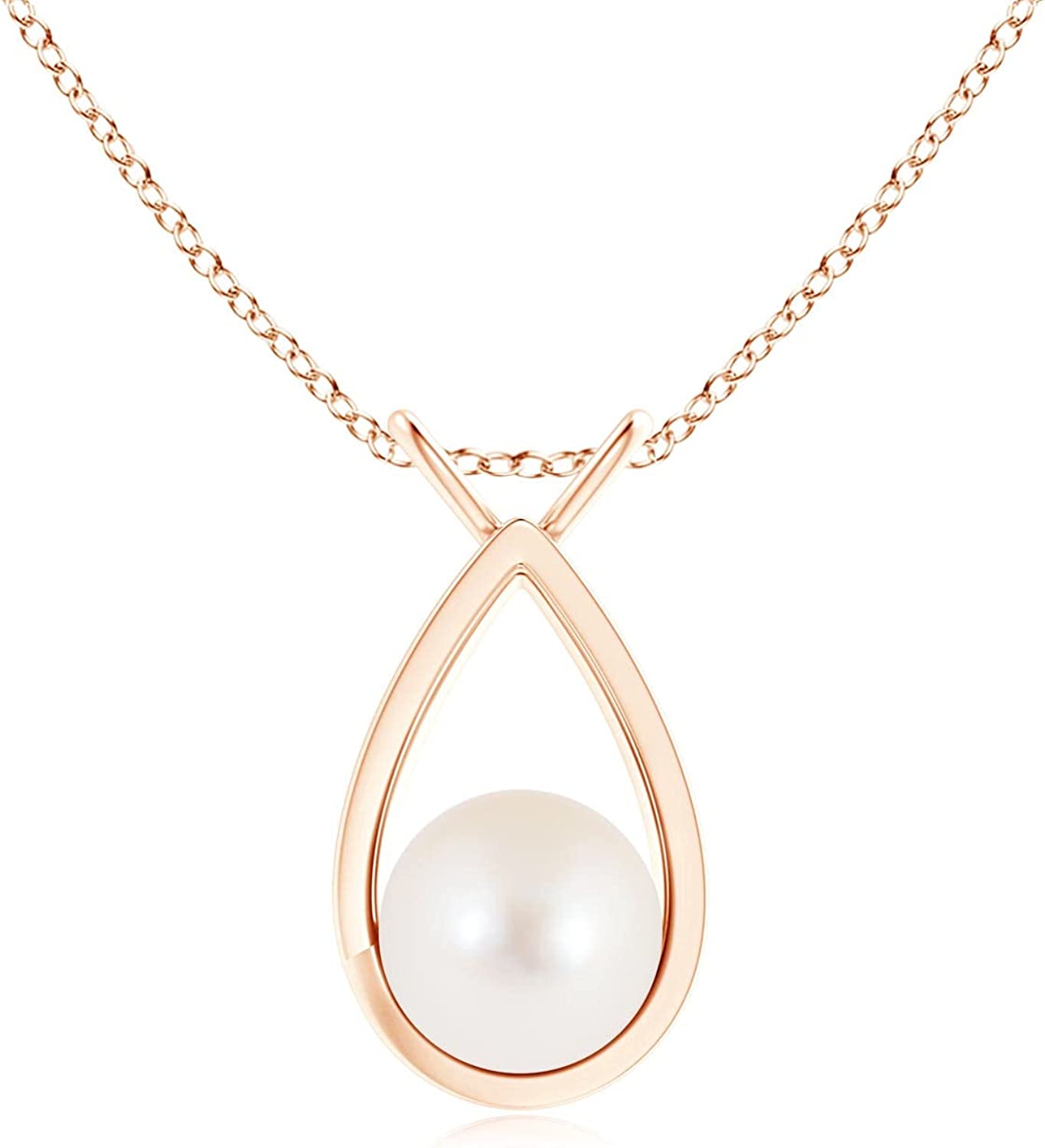 Aurate New York Gold Ball Necklace 6mm, Vermeil Rose Gold, Size 18in