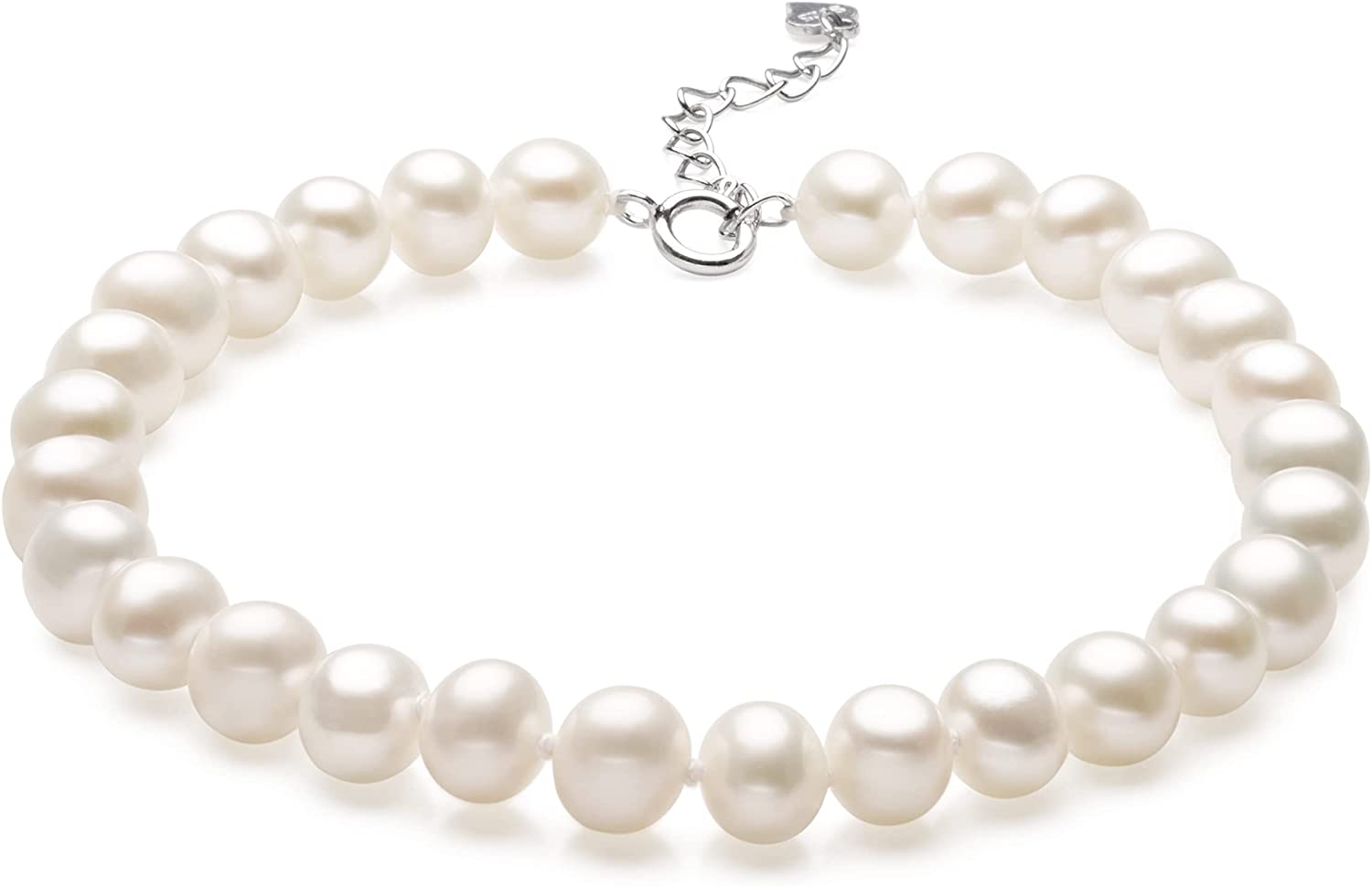 Silver White Pave Ball Bridal Pearl Bracelets - Elegant Bridal Hair  Accessories