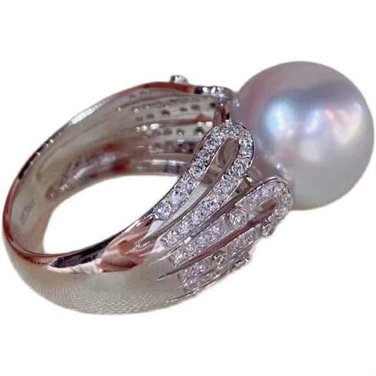 Australian White Pearl Ring 14MM