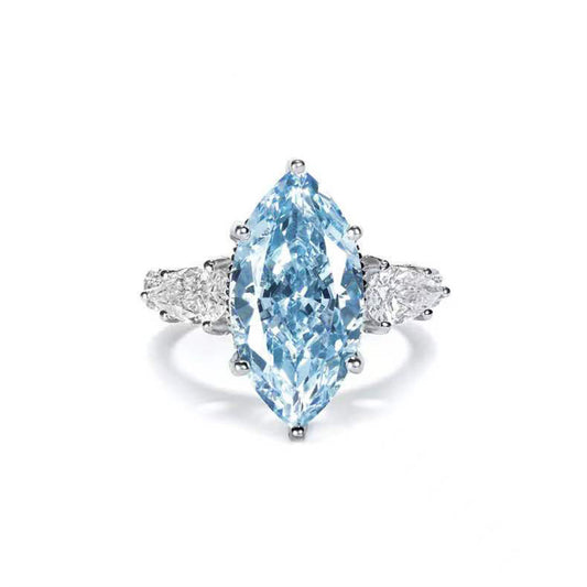 Ocean Mystery Blue Diamond Ring
